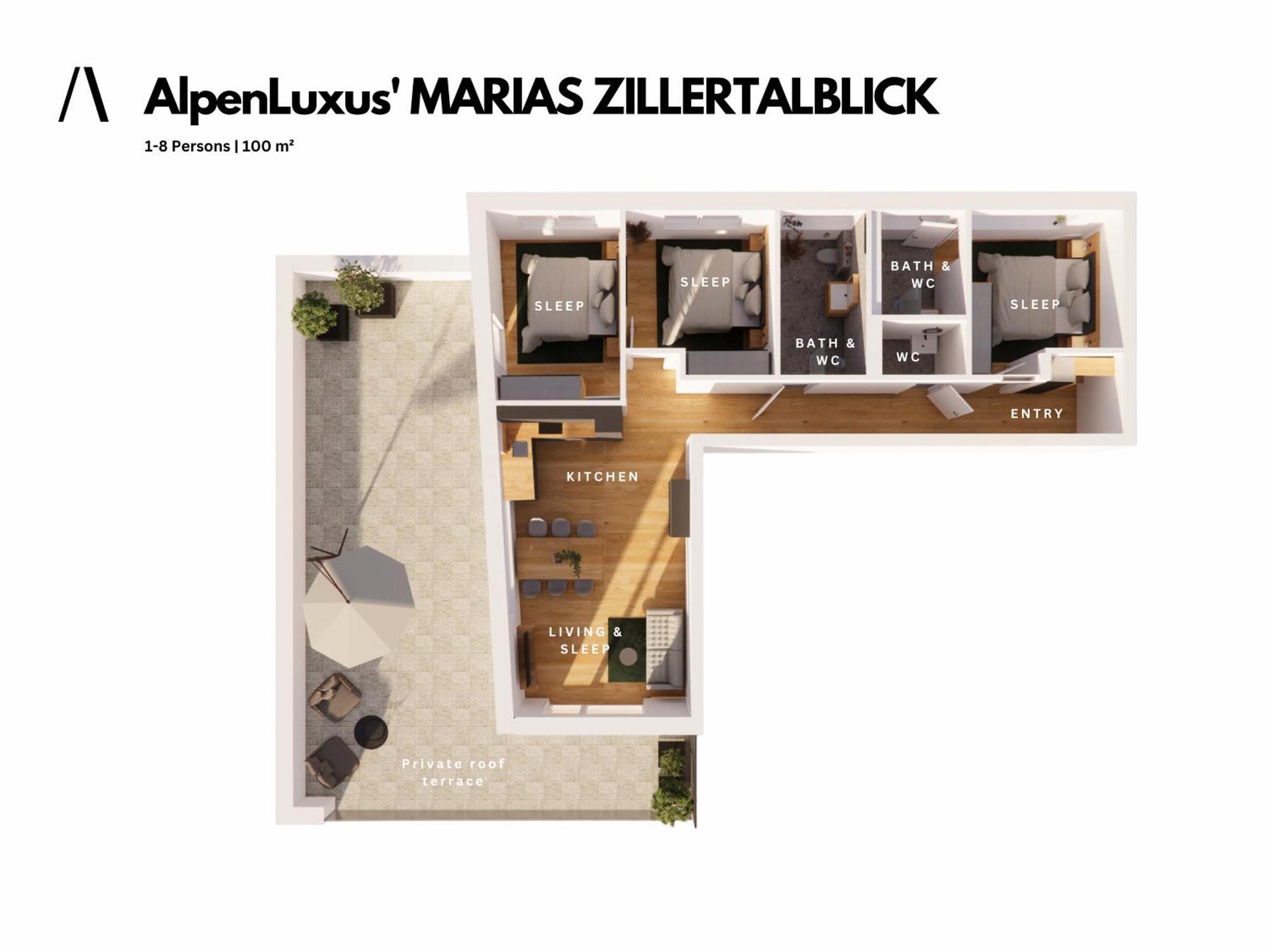 Alpenluxus Presents - Marias Zillertalblick With Roof Terrace, 3 Bedrooms & Parking Space Schlitters Eksteriør billede